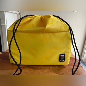 Ape Case Cubeze Flexible Soft Storage Camera or Lens Case Drawstring Bag Yellow